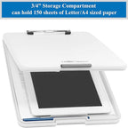 Think2Master White Plastic Storage Clipboard. | 25% Heavier & Sturdier| Heavy - Image 3