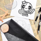 Hotop 100 Sheets Carbon Transfer Paper, Canvas and Other Art Surfaces - Image 3