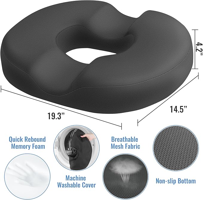 CloudBliss Donut Pillow Seat Cushion Chair Pad - Image 2