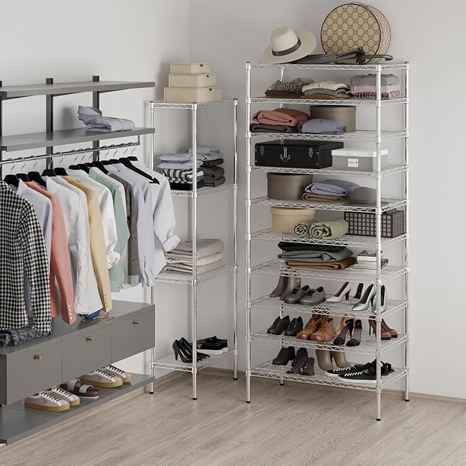 Regal Altair 21" Deep x 36" Wide x 86" Height Wire Shelving Kit | 10-Tier | NSF - Image 4