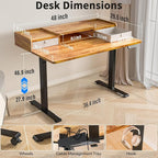 Kingant 48 x 30 Inch Electric Standing Desk - Image 2