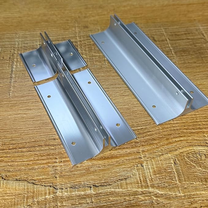 10 Pack 6" Length Aluminum Corridor Sign Holder, 1/8" Substrate, Corridor Mount - Image 5