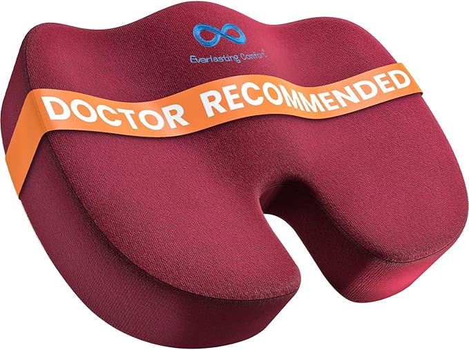 Everlasting Comfort Doctor Recommended Memory Foam Seat Cushion by EverlastingComfort