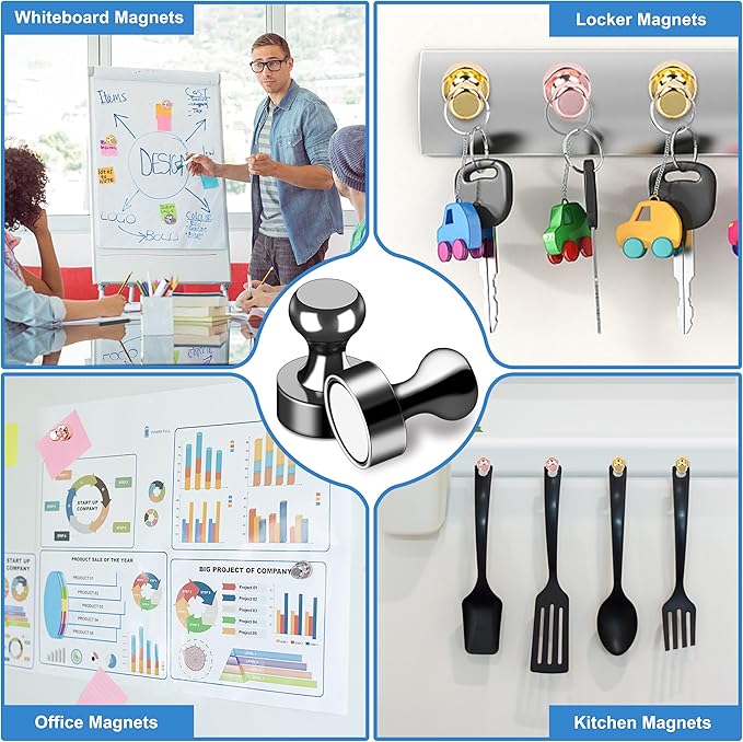 LOVIMAG Fridge Magnets 16Pcs Refrigerator Whiteboard Small Strong Magnet - Image 7