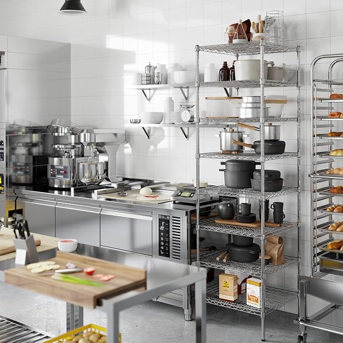 Regal Altair 24" Deep x 24" Wide x 86" Height Wire Shelving Kit | 8-Tier | NSF - Image 2
