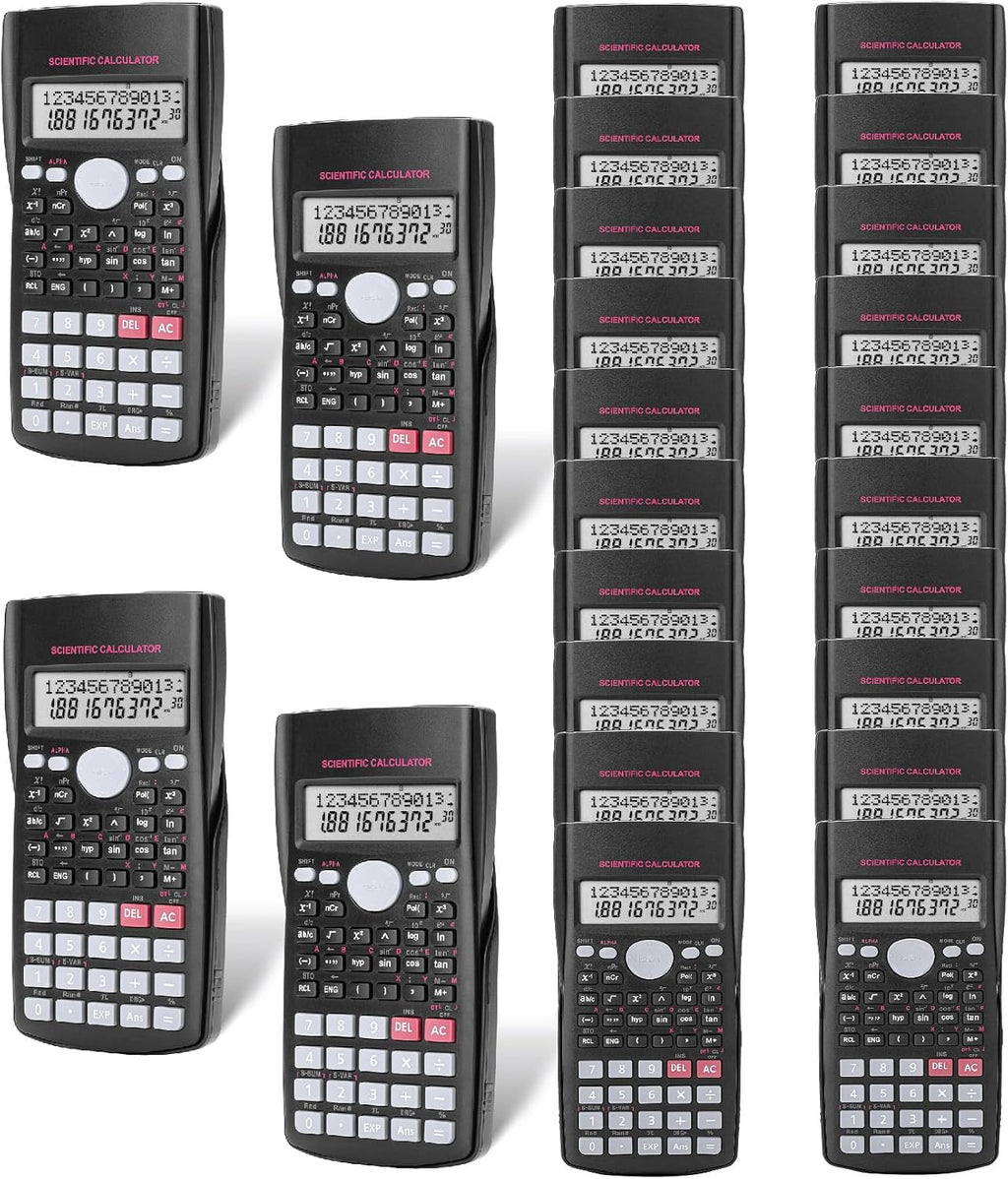 Mr. Pen- Scientific Calculators Bulk, 24 Pack, 2 Line, 240 Functions, 12 Digit