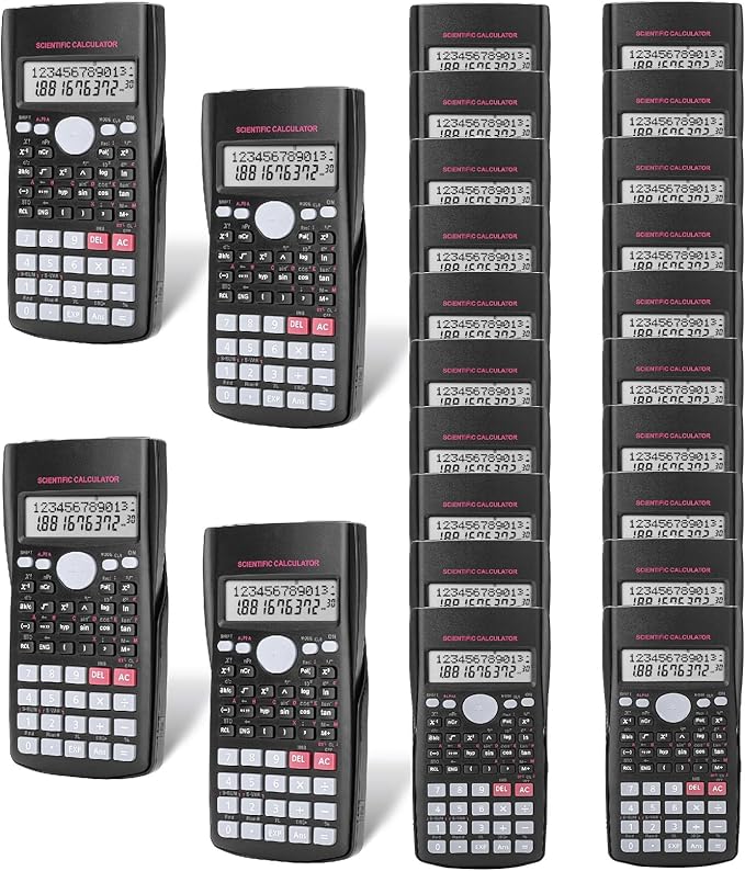 Mr. Pen- Scientific Calculators Bulk, 24 Pack, 2 Line, 240 Functions, 12 Digit by MrPen