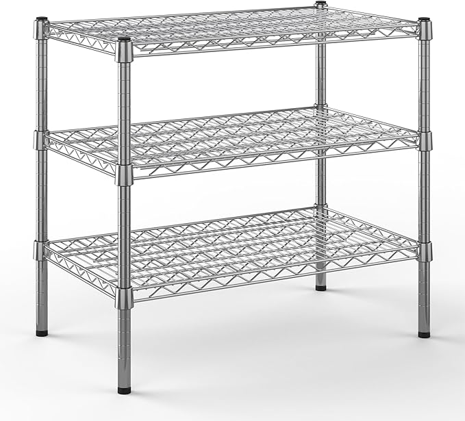 Regal Altair 18" Deep x 30" Wide x 27" Height Wire Shelving Kit | 3-Tier | NSF by Regal+Altair
