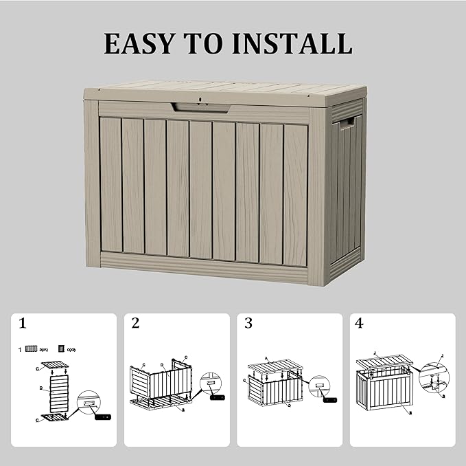 Yardgrace 45 Gallon Patio Storage Box - Image 6