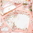 TaoBary 160 Pcs Stationery Paper Set 50 Double Sided Stationery Papers - Image 4