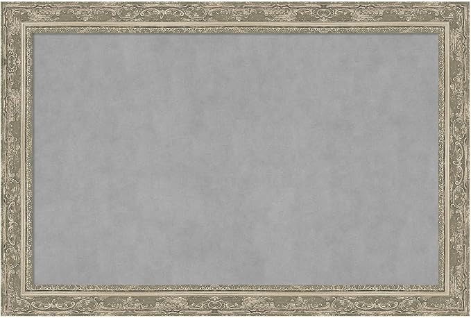 Amanti Art Silver Framed Magnetic Board 24x36 Large Vision Board by AmantiArt