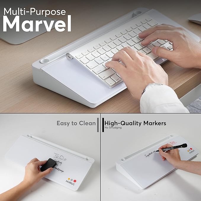 HURUC Small Glass Desktop Whiteboard - Image 5