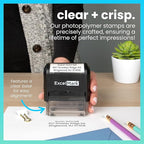 ExcelMark Custom Stamp – Clear & Crisp Impressions – Personalized Self-Inking - Image 2