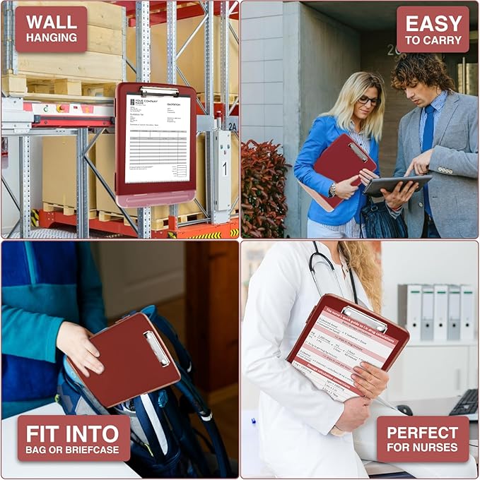 Sooez Clipboard, High Capacity Nursing Clip Board 8.5 x 11 - Image 4