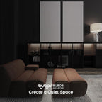 BUBOS 2 PCS Fabric Acoustic Panels, 47.2''x23.8'' Decorative Sound Dampening - Image 6