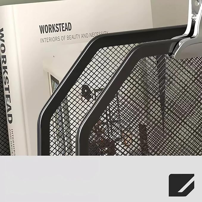 ASIFMTHOT 5 Vertical Desk Mail Organizer, Metal Mesh Desktop File Organizer - Image 5