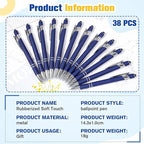 Zonon 38 Pieces Rubberized Ballpoint Pen - Image 2