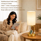 dreamholder touch control usb table lamp with usb on a desk or shelf
