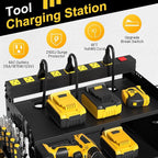 CFMASTER 4-Layer Wall-Mounted Power Tool Organizer Rack, Heavy Duty Adjustable - Image 3
