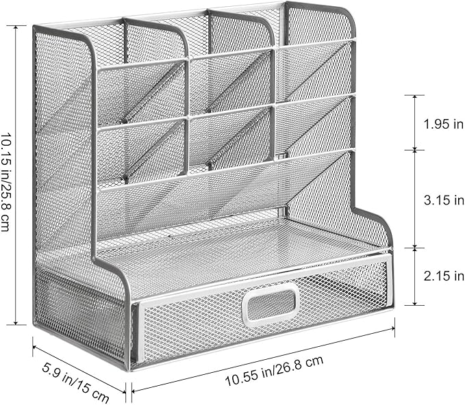 Marbrasse Larger Mesh Desk Organizer - Image 7