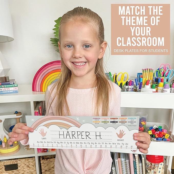 Desk Name Tags for Classroom – 36 Student Name Plates for Classroom Kindergarten - Image 5