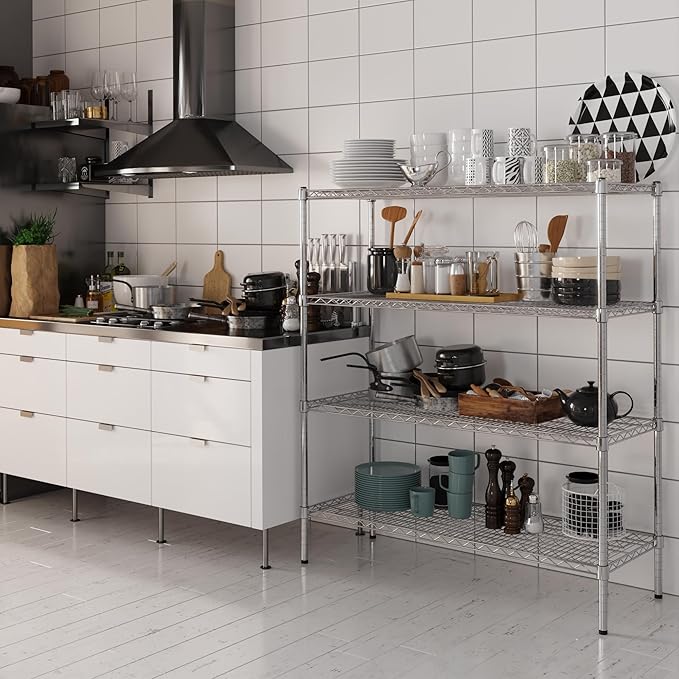 Regal Altair 18" Deep x 48" Wide x 54" Height Wire Shelving Kit | 4-Tier | NSF - Image 2