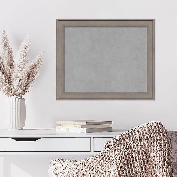Amanti Art Grey Framed Magnetic Board 19x23 Small Vision Board - Image 4