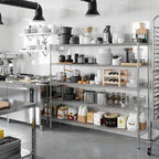 Regal Altair 18" Deep x 72" Wide x 64" Height Wire Shelving Kit | 5-Tier | NSF - Image 6