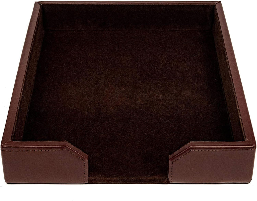 DACASSO Bonded Leather Desktop Letter Tray