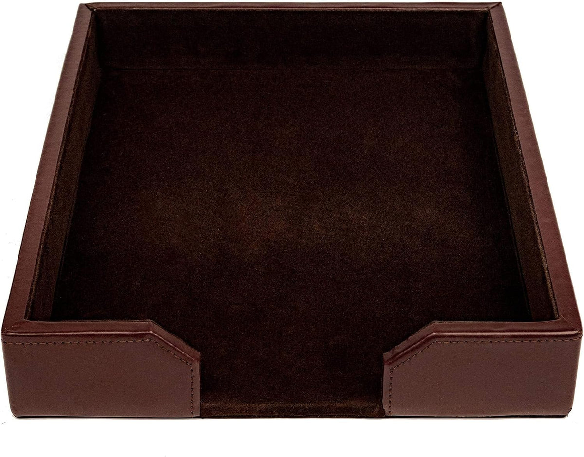 DACASSO Bonded Leather Desktop Letter Tray