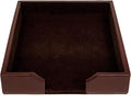 DACASSO Bonded Leather Desktop Letter Tray by Dacasso