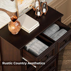 VVFLU Farmhouse 6 Drawer Dresser, Storage Dressers Organizer - Image 4