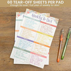 bloom daily planners Undated Weekly Tear-Off To Do List Planning Pad - Image 3