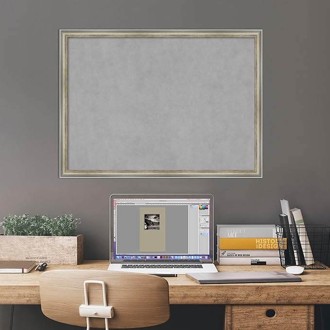 Amanti Art Silver Framed Magnetic Board 22x30 Medium Vision Board - Image 6