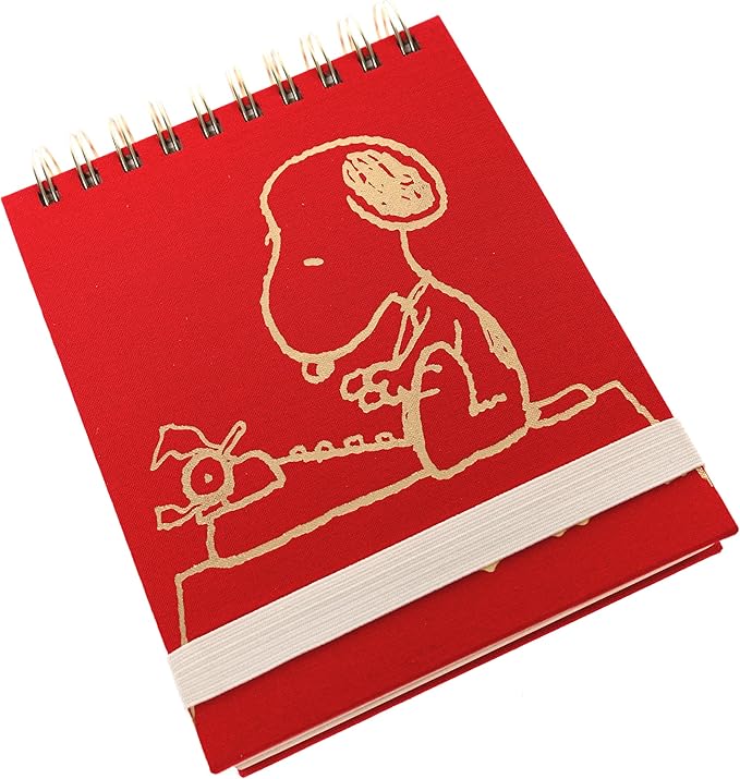 Peanuts Jotter by Graphique Luxe Collection, Fabric-Wrapped Hardcover Spiral - Image 4