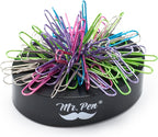 Mr. Pen- Magnetic Desk Toy With Colored and Silver Paper Clips (100 Pieces), Desk Toys, Desk Decor, Desk Accessories, Paperweight, Cute Office Supplies, Paper Clips Holder, Paper Clip Dispenser | Paperclip Holders for Desk, Paper Clip Dispenser, Paper
