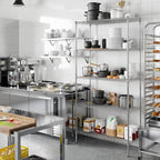 Regal Altair 18" Deep x 42" Wide x 86" Height Wire Shelving Kit | 5-Tier | NSF - Image 7