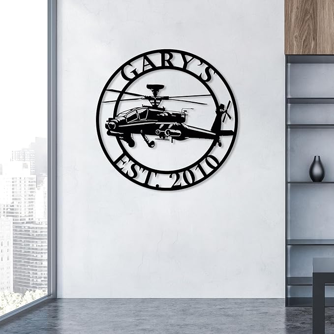 Personalized Metal Airplane Wall Art, Airplane Name Sign, Customized Pilot Name - Image 8
