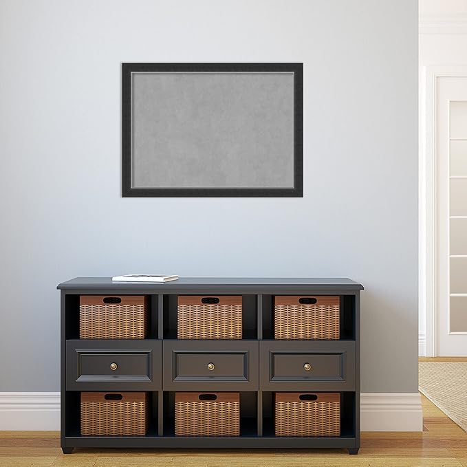 Amanti Art Black Framed Magnetic Board 23x31 Medium Vision Board - Image 5