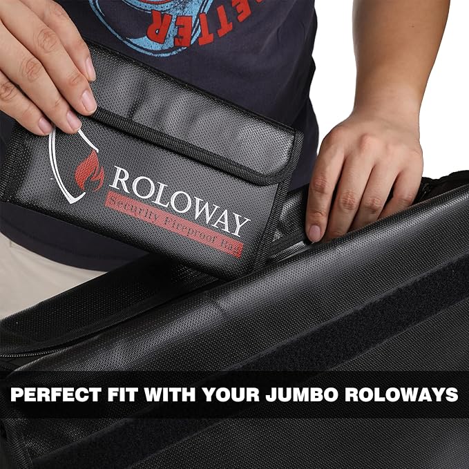ROLOWAY Small Fireproof Bag, Non-itchy Fireproof Money Bag - Image 5