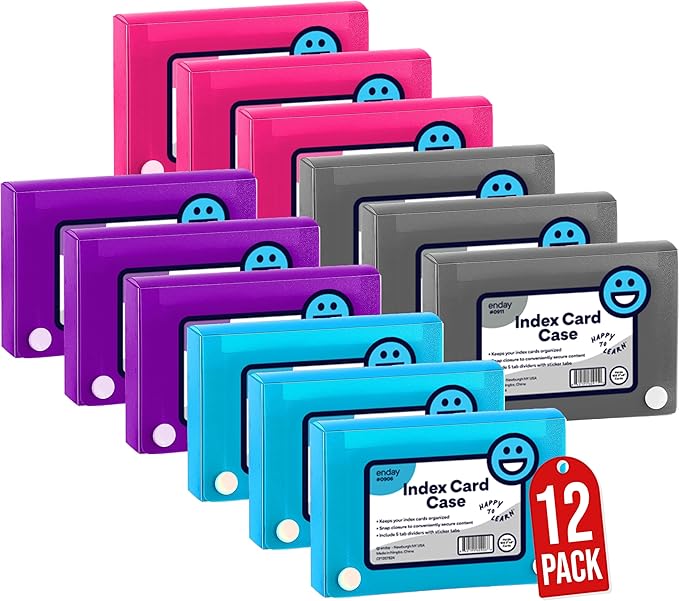 3" X 5" Index Card Case Holds 100 Cards Includes Business Card/Index Holder and by ENDAY