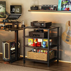 4-Tier AV Media Player Stand, Modern Stereo Cabinet, Wooden TV Stand, Game - Image 9