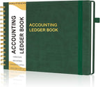HAUTOCO Hardcover Accounting Ledger Book by HAUTOCO