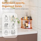 Sezanrpt 2 Tier Countertop Corner Organizer Shelf 7x7x8 Inch, Vanity Storage - Image 3