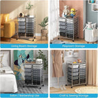 GLACER 15 Drawers Rolling Cart, Storage Cart - Image 8