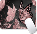 IMAYONDIA Mouse Pad, Rose Gold Butterfly Mouse Pad, Non-Slip Rubber Base by IMAYONDIA