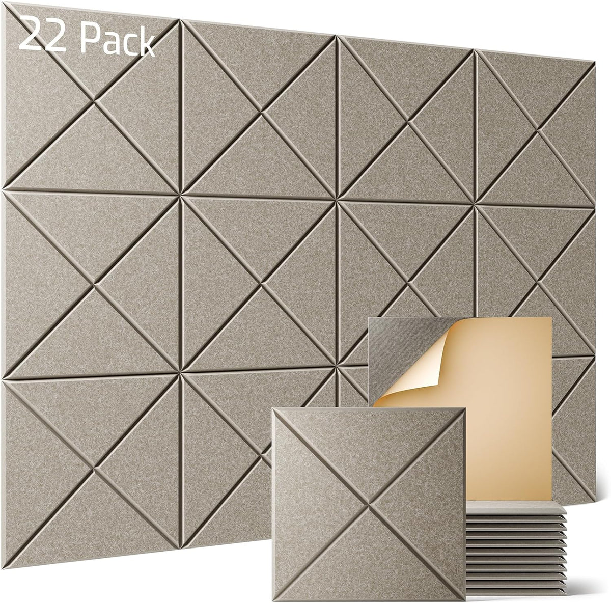 Sonicism 22 Pack X-Lined Acoustic Panels