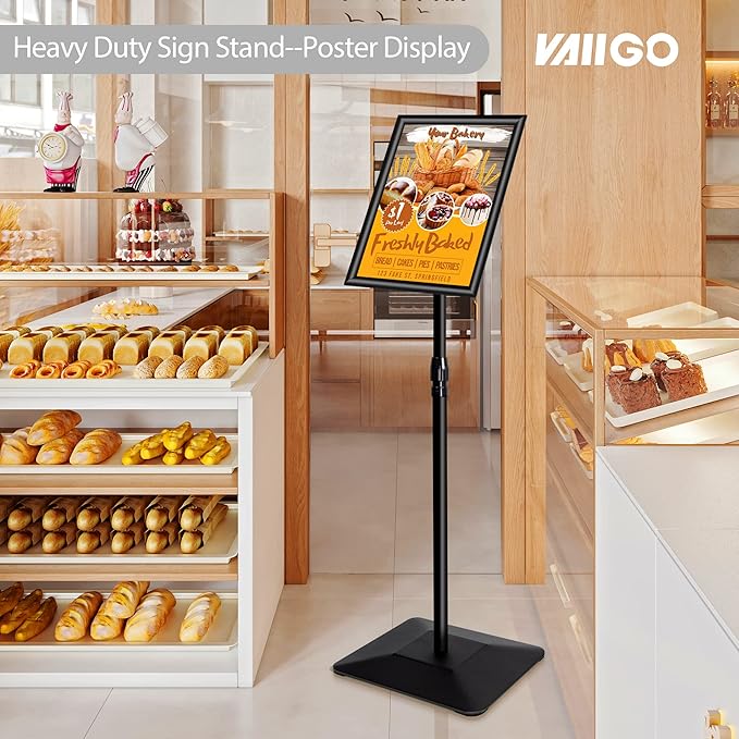 VAIIGO 8.5"x11" Pedestal Poster Holder Stand - Image 8