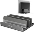 AboveTEK Vertical Laptop Stand, 3 Slots Aluminum Desk Laptop Holder & Laptop by AboveTEK