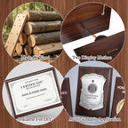 4 Pack Award Plaque Blank Wood Plaque for DIY Engraving, 5x7 Inch Walnut Finish Trophy for Recognition, Retirement, Sports, Achievement Gifts